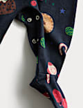 Pijama entero con estampado navideño 100 % algodón (0 meses-3 años)