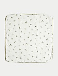 Couverture pur coton motif arbre