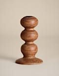Bobbin Wooden Dinner Candle Holder