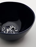 Set of 2 Ceramic Enjoy Slogan Nibble Bowls