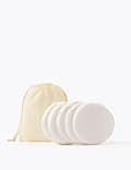 Pack of 5 Reusable Pure Cotton Pads & Bag