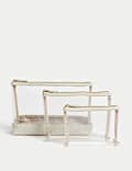 3 Piece Clear Makeup Bag Set 