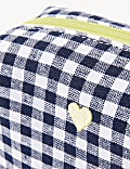 Heart Gingham Toiletry Bag