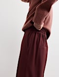 Straight Leg Trousers with Wool