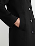 Pure Wool Collared Short Coat