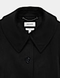 Pure Wool Collared Short Coat