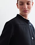 Wool Rich Collared Coat