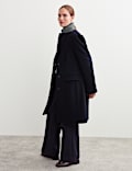 Pure Wool Single Breasted Boyfriend Coat
