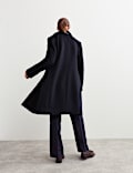 Pure Wool Single Breasted Boyfriend Coat