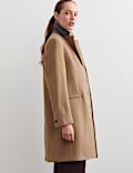 Pure Wool Short Boyfriend Coat
