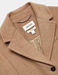 Pure Wool Short Boyfriend Coat