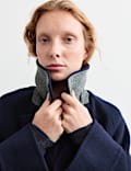 Manteau cocon coupe crois&eacute;e 100 % laine