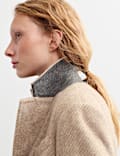 Wool With Silk Longline Boyfriend Coat