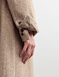 Wool With Silk Longline Boyfriend Coat