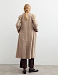 Wool With Silk Longline Boyfriend Coat