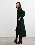 Pure Wool Longline Single Breasted Coat
