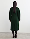 Pure Wool Longline Single Breasted Coat