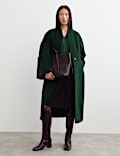 Pure Wool Longline Single Breasted Coat