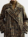 Wool Rich Textured Relaxed Coat