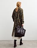 Wool Rich Textured Relaxed Coat