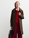 Pure Wool Textured Car Coat