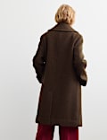 Pure Wool Textured Car Coat