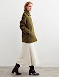 Pure Wool Single Breasted Short Coat