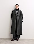 Pure Wool Longline Cocoon Coat