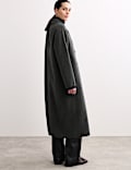 Pure Wool Longline Cocoon Coat