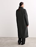 Pure Wool Longline Cocoon Coat