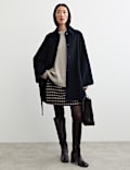 Pure Wool Oversized Cape Coat