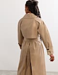 Cotton Rich Barrel Sleeve Trench Coat