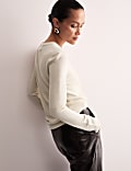 Wool Rich Knitted Top with Cashmere