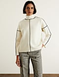 Merino Wool Rich Funnel Neck Jumper