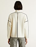 Merino Wool Rich Funnel Neck Jumper