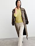 Mohair and Wool Blend V-Neck Textured Jumper