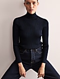 Ribbed Roll Neck Jumper