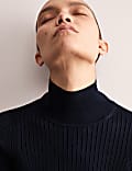 Ribbed Roll Neck Jumper