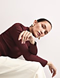Ribbed Roll Neck Jumper