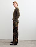 Pure Brushed Cashmere Button Front Cardigan