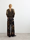 Pure Brushed Cashmere Button Front Cardigan