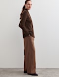 Collared Cardigan with Wool and Mohair