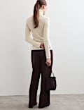 Wool with Cashmere Roll Neck Jumper