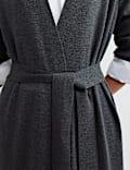 Pure Merino Wool V-Neck Longline Cardigan