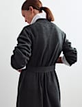 Pure Merino Wool V-Neck Longline Cardigan