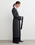 Pure Merino Wool V-Neck Longline Cardigan