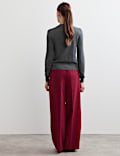 Wool with Cashmere Button Front Cardigan