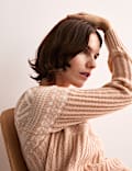 Pure Lambswool Fair Isle Funnel Neck Jumper