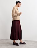 Mohair & Wool Blend Textured Cardigan