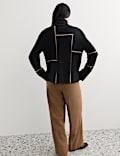 Pure Merino Wool Geometric Funnel Neck Jumper